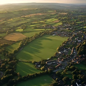 Patchwork Landscape from Above