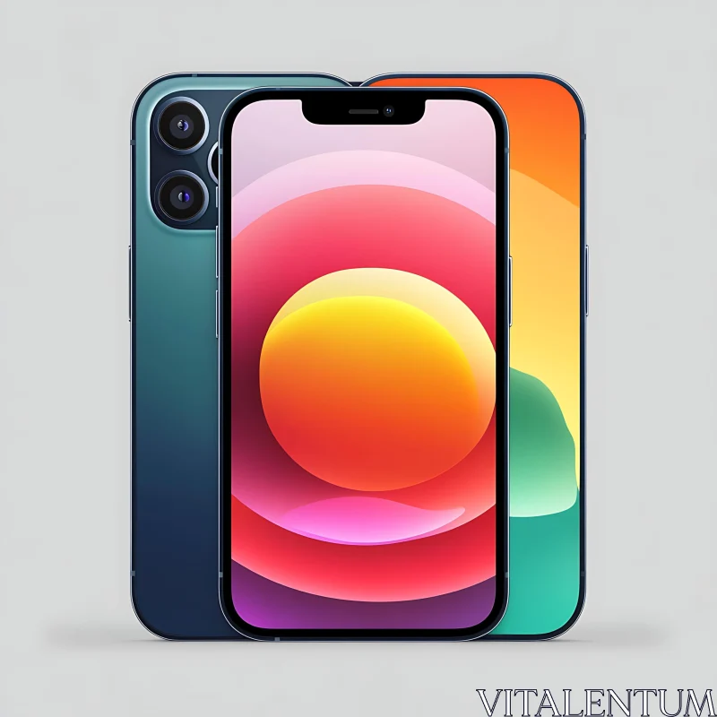 Modern Mobile Phone Technology AI Image