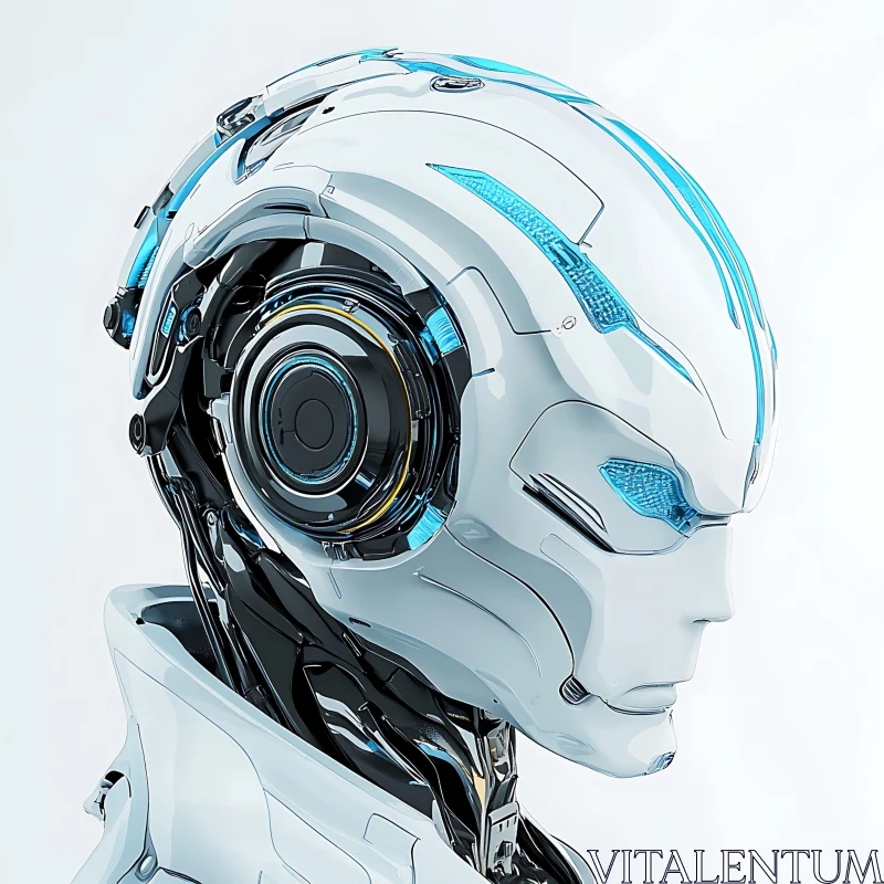 Advanced Robotic Humanoid Design AI Image