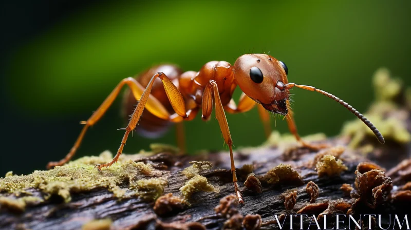 Large Ant on a Branch: A Study in Naturalistic Portraiture AI Image