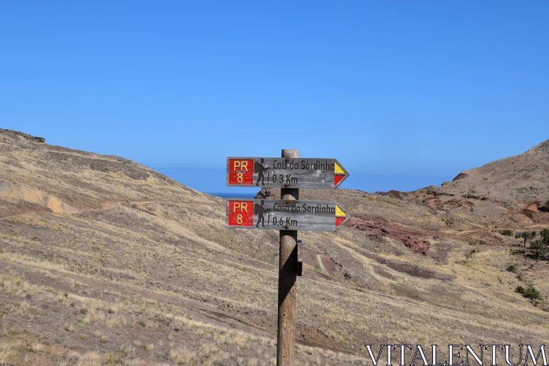 Trail Directions in Madeira Free Stock Photo