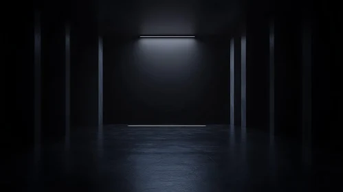 Abstract Dark Minimalism with Linear Illumination