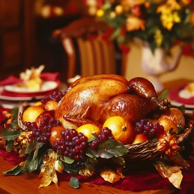 Roasted Turkey with Autumnal Fruits