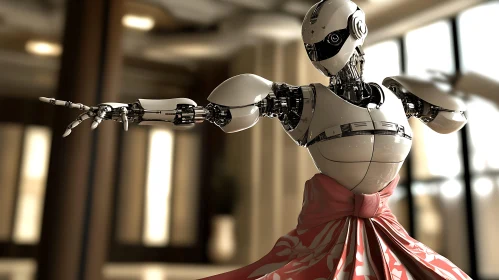 Humanoid Robot Performing Ballet in Contemporary Space