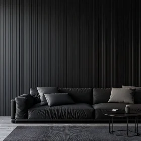 Modern Black Sofa Interior