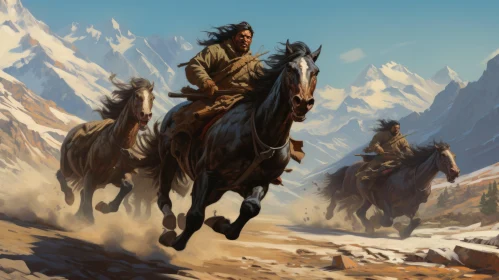 Historical Reimagining of Native Americans on Horseback