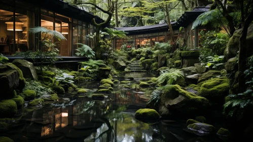 Mysterious Jungle: Mossy Rocks in a Courtyard | National Geographic Photo