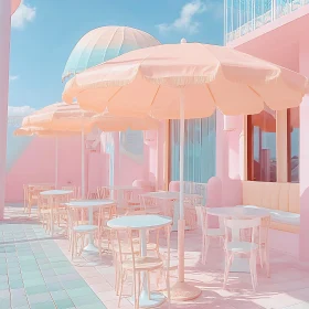 Cafe in Pastel Shades