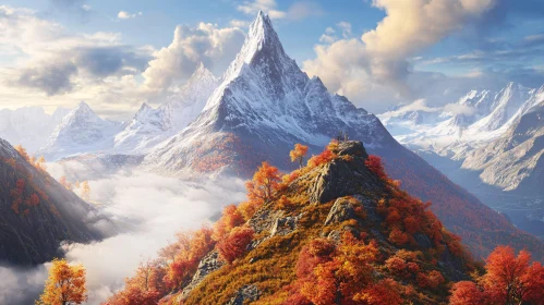 Breathtaking Mountain View in Fall