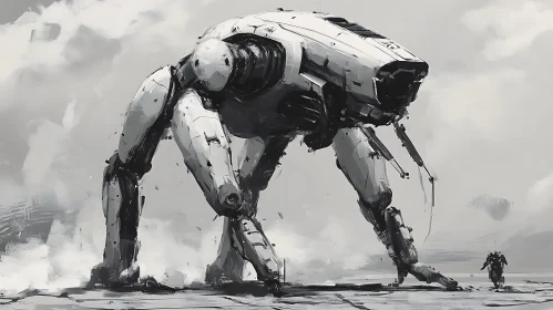 Giant Robot Art, Futuristic Machine Design