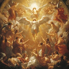 Celestial Ascension: An Angelic Gathering