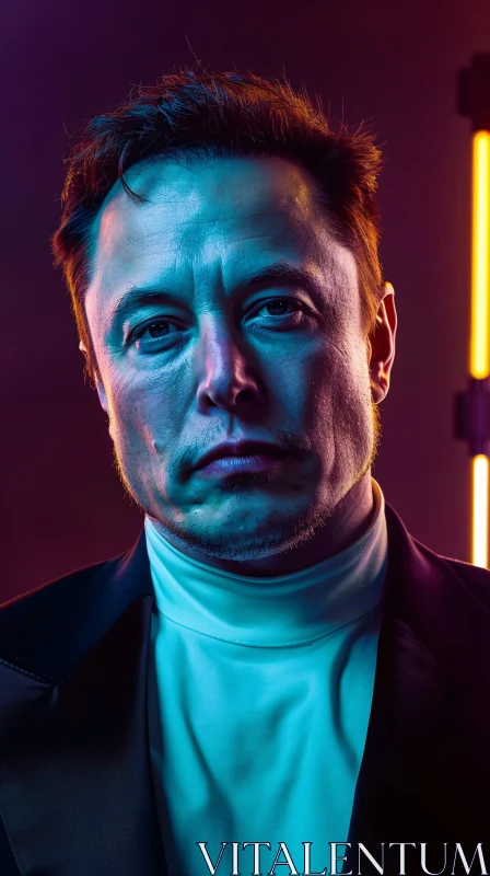 AI ART Elon Musk Detailed Artistic Portrait