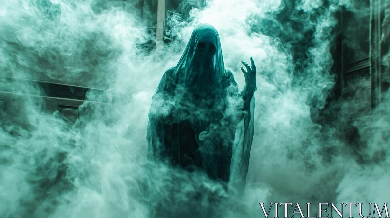 Mystic Specter in the Fog AI Image