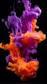 Abstract Art: Bold Color Splash with a Twist of Water Aesthetics