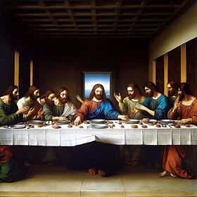 Iconic Supper Scene: A Religious Masterpiece