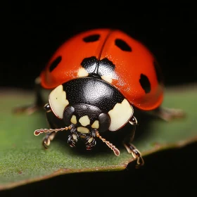 Close-up of a Ladybug in Nature