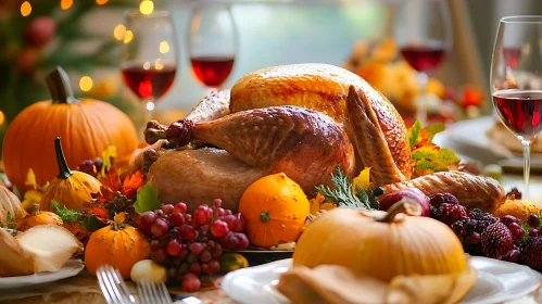 Autumn Harvest Thanksgiving Table