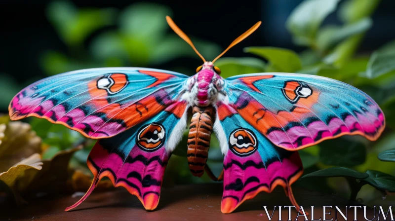 Exquisite Butterfly Sculpture in Nature AI Image