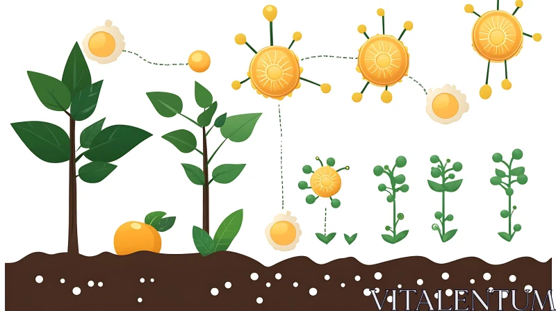 AI ART Stages of Plant Growth Visualized