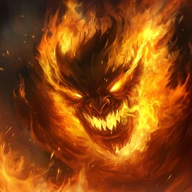 Burning Demon: A Portrait of Fiery Rage