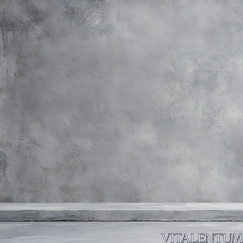 AI ART Textured Gray Wall and Floor