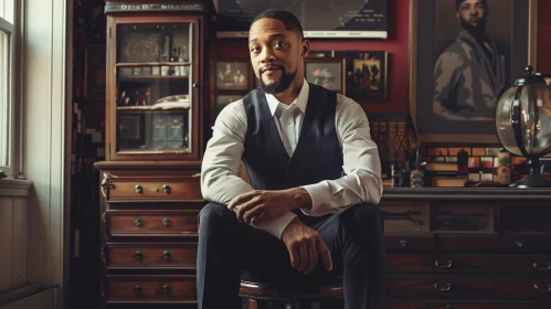 Sophisticated Office Portrait of Will Smith