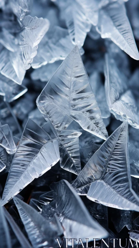 Nature-Inspired Ice Cluster with Unique Primitivist Elements AI Image