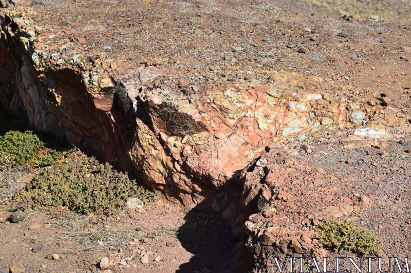 Geological Patterns and Erosion Free Stock Photo