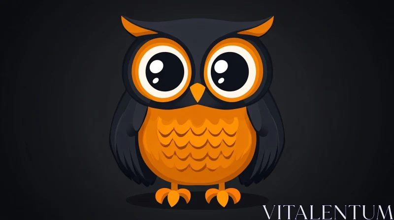 Charming Owl Art AI Image