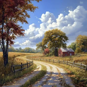 Country Road in Autumn