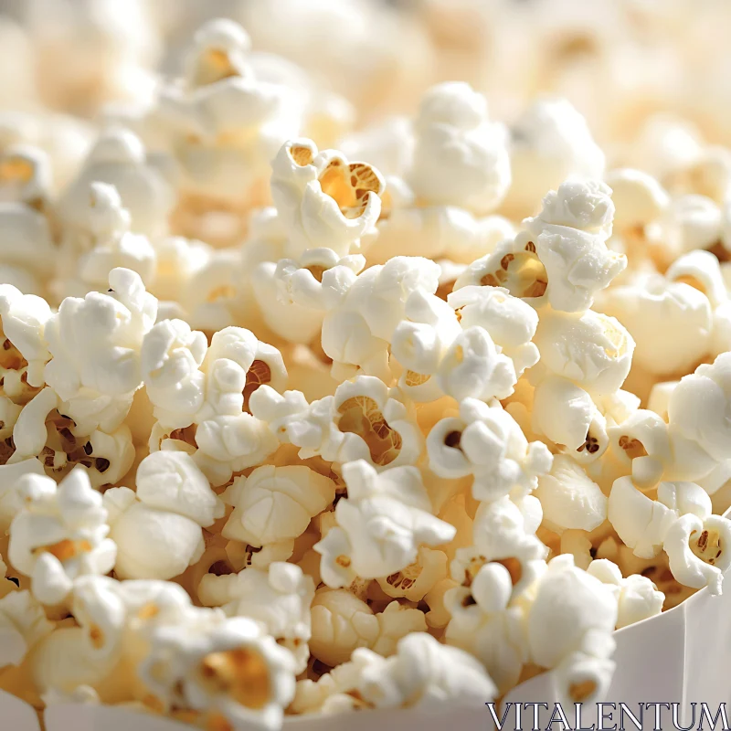 AI ART Detailed Image of Fluffy Popcorn Kernels