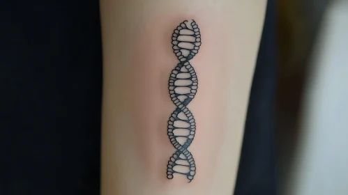 DNA Tattoo Art on Forearm