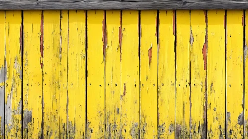 Weathered Yellow Wooden Planks