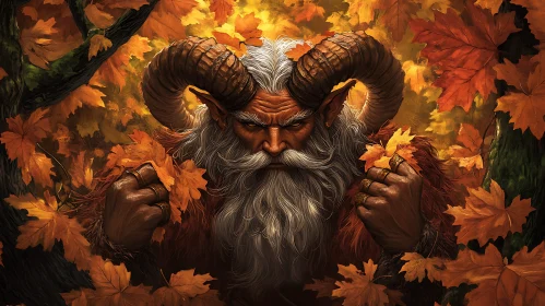 Horned Creature in Autumnal Splendor