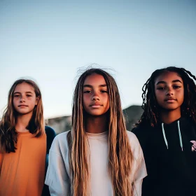 Three Girls Portrait