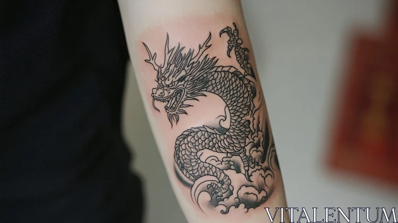 AI ART Dragon Tattoo Artwork