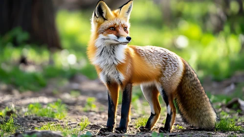 Red Fox in Natural Habitat