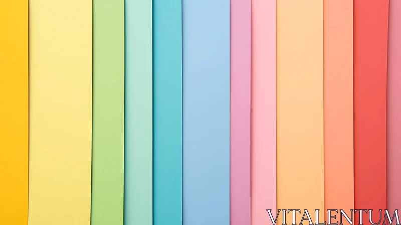 Gradient Pastel Color Stripes AI Image