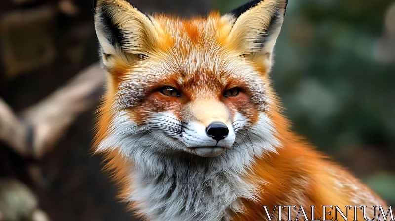 AI ART Fox Face Close-up