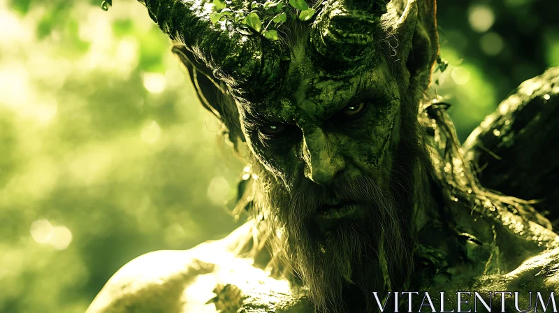 Green Man of the Woods AI Image