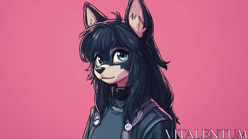 Furry Anime Style Character Design AI Image