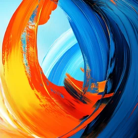 Colorful Brushstroke Abstract Art