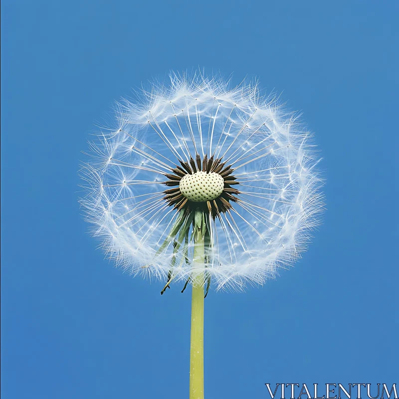 Dandelion Seeds in Summer Breeze AI Image