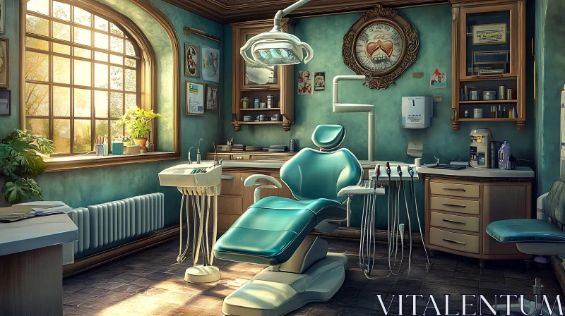 AI ART Sunlit Dental Clinic Room