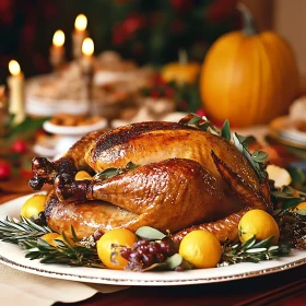 Roasted Turkey with Citrus and Herbs