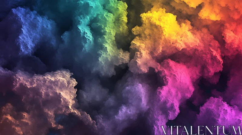 AI ART Colorful Cloudscape Fantasy