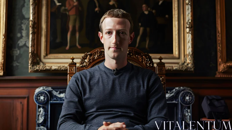 AI ART Mark Zuckerberg in Historic Setting