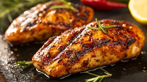 Deliciously Charred Chicken Breasts with Herbs