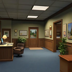 Classic Office Space with Natural Light