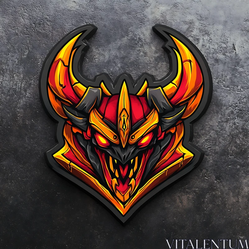 AI ART Stylized Demon Cartoon Illustration